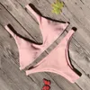 Women039s Szybkość kąpielowa seksowna czerwono brazylijskie cekiny bikini kobiety ustawione push upnie strój kąpielowy dziewczyny Bathing Beachwear1170375