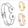 Noosa Grand Snap Manchette Bracelet Bijoux Argent Or Gingembre Snap boutons Bracelet fit DIY 18mm Snaps Classique