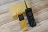 Luksusowe klasyczne mini retro złote telefony komórkowe głośny głośnik jasny flashligh Powerbank Szybkie wybieranie Magic Voice Changer Bluetooth Telefon komórkowy