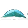 4.8x4.8m Waterproof Large Space Outdoor Beach Tent Sunshine Shelter Sturdy Sunshade Tent For Fishing Camping Hiking Picnic Park