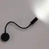 Ny modern switch på / av 3W Flexibel slang LED Vägglampa Flexibel arm Ljuslampa Stair Barnrum Bedside Väggbelysning