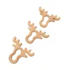 4PCs bok trä giraff teether djurformade baby tänder spädbarn tänder leksaker baby tillbehör för baby halsband gör