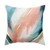 Hot Geometric Pattern Cushion Covers Oil Painting Watercolor Cushion Cover Cotton Linen Pillow Covers Office/Home Decoration