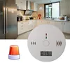 Kolmonoxiddetektor Testerförgiftning CO Gas Sensorlarm för hem säkerhetssäkerhet med detaljhandeln inkluderar 3pcs batteri sn984