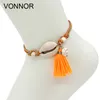 Anklets for Women Girls Foot Jewelry Holiday Beach Barefoot Sandals Bracelet on the leg Ankle strap Bohemian Shell Tassel Anklet