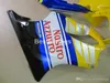 Enjeksiyon kalıbı Honda CBR600 için sıcak satış Fairings F400 04 05 06 07 Sarı Mavi Beyaz Kaplama Kiti CBR600 F4I 2004-2007 IY21