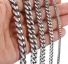 Davielsee Mens Halsband kedja rostfritt stål silver hela 2018 halsband för män smycken gåva 3 5 7 9 11mm3009121