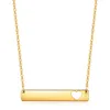 Nouveau Mode Creux Coeur Bande Pendentif Collier 18K Plaqué Or Titane En Acier Inoxydable Femmes Colliers pour Femmes Bijoux En Gros Anniversaire Saint Valentin Cadeau