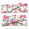 Mama i Dopasowanie dla niemowląt Bawełna Bow Opaski Photo Prop Garmy dla dorosłych uszy królika Elastyczna tkanina Bowknot Headbands Akcesoria 6sty