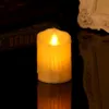 Chandelle LED sans flamme, balançoire électrique scintillante, lampe à bougie chauffe-plat, décoration de maison pour fête de mariage et de noël
