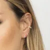 1PC Tiny Ear Cuff, Dainty Conch Huggie CZ nie przebity diamentowy kolczyk w nosie biżuteria kobiety prezent