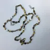 zomercollectie lenzenvloeistof handgemaakte schelpkralenketting zonnebrilhouder kettinghouder string handgemaakte brilkoord