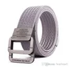 Fashion Men Belts Designer Canvas Waist Strap Brand Business Male Buckle Belt Black Amy Green Brown Khaki for Mens3317