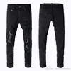 Kleidung Jeans Männer Frauen T-Shirts Panther-Print Armeegrün Destroyed Slim Denim Straight Biker Skinny-Hosen