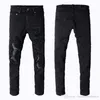 Jeanskleding Mannen Vrouwen T-shirts Panterprint Legergroen Vernietigde Heren Slanke Denim Rechte Biker Skinny BroekSML