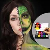 Halloween make-up palet kit vampier 15 kleur gezicht en lichaam verf paletten water oplosbare niet-giftige fancy schilderij kunst set met borstel