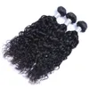 Brazilian Human Hair Weave 3/4 Bundles Water Wave 100g/pc Natural Color Non Remy Extensions