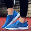 Sapatos de marca caseiros feitos na China moda verão respirável mulheres homens tênis preto azul cinza azul marinho tênis esportivos