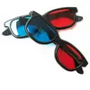 10 pçs por lote Novo vermelho azul óculos 3d óculos anaglyph quadro óculos de visão 3d para jogo de filmes DVD vídeo TV