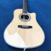 Ny akustisk gitarr Spruce Noodle Rosewood Side Bakre av frakt7793985