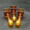 Amber Glass Pipe Barrel Partihandel Glas Hookah, Vattenbeslag
