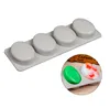 Oval Round Ice Molds Silicone Cake Mould for Handmade Soap Making Forms 3D Moulds