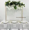 Tall Gold Metal Wedding Flower Display Stand Vases Metal Flower Long Stand For EventTable Centerpieces senyu0419