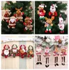 Juldekoration Pendants leksak utanför Xmas träd hängande prydnad Santa Claus snögubbe björn docka för heminredning barn gåva YD0435