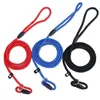 Dog Collars Leashes Nylon Rope whisperer Cesar Millan style Slip Training Leash Lead and Collar Red Blue Black 3 Colors3429873