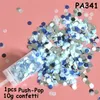 Papper pushing confetti bröllopsfest dekoration papper push tube sharking papper dekoration diy push-pop supplies yq00680