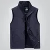 New multi bolso fina Verão Men Vest Casual Jacket fotógrafo Casacos Manga Sports Outdoor de secagem rápida Masculino Colete S191019