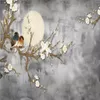 사진 벽지 3D 중국 작풍 꽃과 새 벽 회화 거실 텔레비젼 소파 침실 배경 벽화 가정 장식