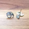 NIEUWE STRANGE MUZIEK CHARM Tech N9ne Stud Earring Roestvrij staal Silver Polish Sieraden Gloednieuw Design Goed geschenk voor unisex2206