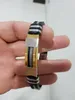 Männer Armband Modeschmuck Herren Armbänder Punk Silikon Edelstahl Charme Coole männer Band Armreif Armbänder Geschenke Für M277t