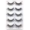 5 paires Mink Fals Cils se désordonner les cils doux naturels pour les yeux faits à la main épais 9310713