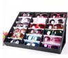 Großhandel-Vitrine Frau Mann Sonnenbrille Display Rack schwarz rot Sonnenbrille zeigt Stand kostenloser Versand