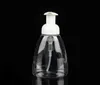 300ml Hand Pump Liquid Soap Dispenser Plastic Bathroom Hotel Liquid Soap Foam Bottle Clear Foam Make Up Shampoo Lotion Containers SN2523