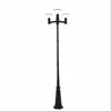 15W 3 heads Outdoor Solar LED Street Light,dusk to dawn for Patio, Post Light, Garden,parthway,planter 2.5M high