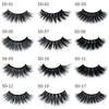 20 stil toppkvalitet 3d flerskikt mink fransar grossist 3d mink ögonfransar rörig ögonfransar förlängning sexiga ögonfransar makeup faux mink fransar