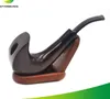 Fine wood smooth pipe velvet bag packaging curved old and convenient filter cigarette holder