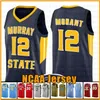 Blue Ja 12 Morant Murray State Racers University Jerseys 35 Kevin Jarrett 23 Cuer Durant Ncaa Colloege Basketball Jersey Embroidery