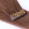 İnsan Saç Uzantıları Vücut Bant 200g / 80pieces Brezilyalı Saç Çift Taraflı Yapışkan, ücretsiz kargo dalga