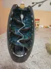 Backflow Incense Burner Waterfall Ceramic Smoke Mountain River Handicraft Incense Censer Holder Home Decor Houder with 20 Cones8488635