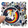 50 st blandade bilklistermärken Space Astronaut Universe för bärbar dator Skateboard Pad Cykel Motorcykel PS4 Telefon Bagagedekal Pvc-gitarrdekaler