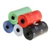 10Roll = 200pcs Pet Carrier Dog Waste Saco Portátil Ao Ar Livre Pick up Clean Degradável Cachucle Cachucle Bag