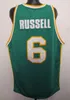 Bill Russell #6 University of San Francisco Retro-Basketballtrikot für Herren, genähte Trikots mit beliebiger Nummer und Namen