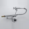 صناديق المطبخ الربيعي Chrome SPUND AULLE OT SIDE SPOUT SPOUT Single Handle Mixer Tap Sink Faucet 360 Rotation Faucets