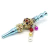 Mode Bling Blunt Titulaire En Métal Narguilé Embouchure Bouche Conseils Pendentif Shisha Filtre Bijoux Diamant Pour Fumer Pipe Tool9899298