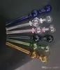 Tvåhjul Dubbelbubbla Glas Straight Pot Partihandel Glas Bongs Oljebrännare Glas Vattenrör Oljeriggar Rökningsriggar