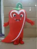 Halloween rouge pimiento Costume De Mascotte De Haute Qualité Dessin Animé piment légumes Anime thème personnage De Noël Carnaval Fête Fantaisie Costumes